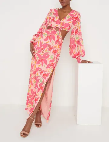 Rochie lunga Pretty Lavish, mix culori Mix culori