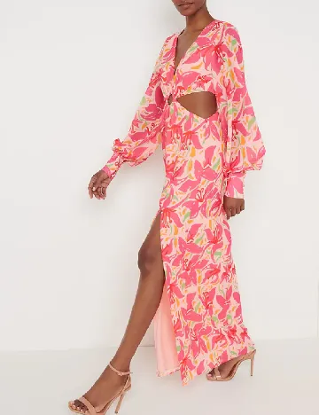 Rochie lunga Pretty Lavish, mix culori Mix culori
