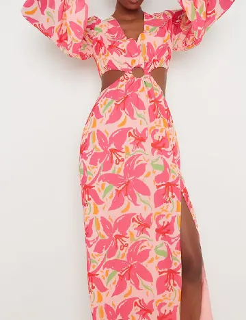 Rochie lunga Pretty Lavish, mix culori Mix culori