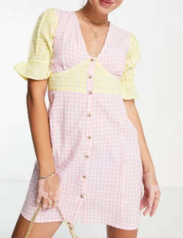 Rochie scurta Influence, roz Roz
