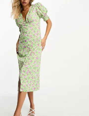 Rochie medie Influence, verde Verde