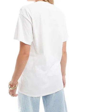 Tricou Oversize ASOS, alb Alb