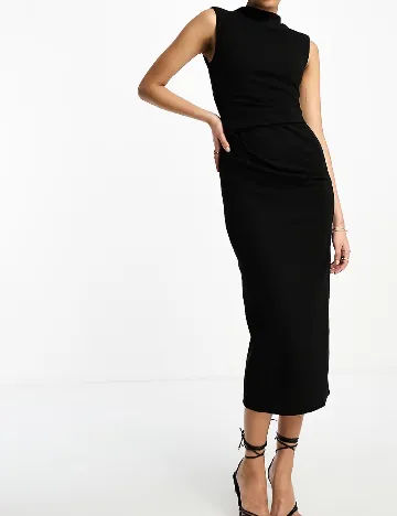 Rochie medie ASOS, negru Negru