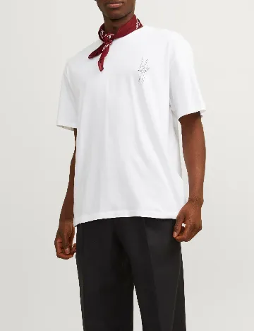 Tricou Oversize Jack&Jones, alb Alb