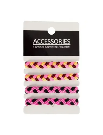 Set elastice de par 4 bucati ACTION, mix culori Mix culori