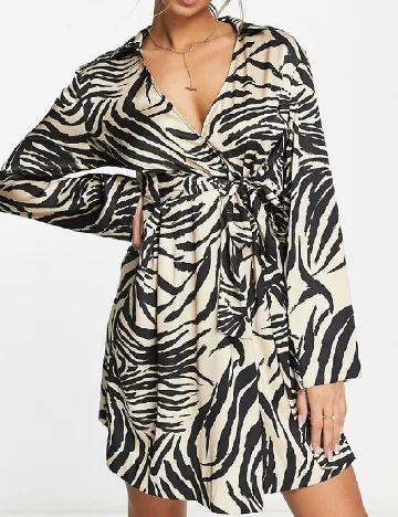 Rochie scurta Monki, negru/crem Crem