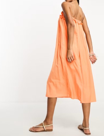 Rochie lunga Lola May, portocaliu