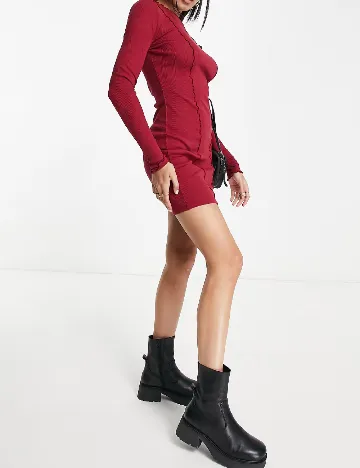 Rochie scurta Miss Selfridge, rosu Rosu