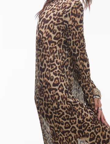 Rochie lunga Top Shop, animal print