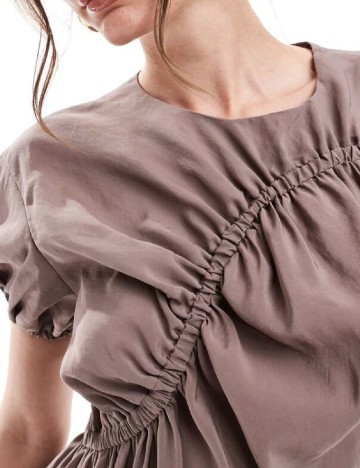 Rochie scurta ASOS, maro