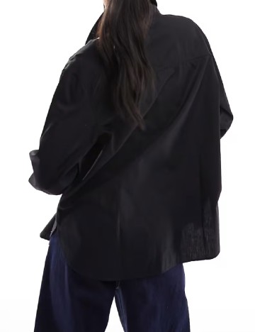 Camasa Oversize Bershka, negru