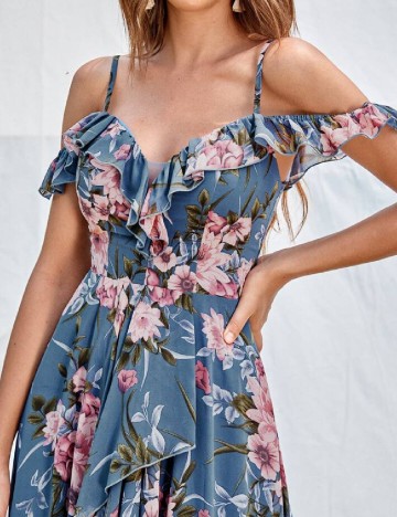 Rochie lunga Mgiacy, floral