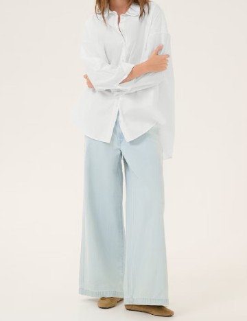 Camasa Oversize My Essential Wardrobe, alb