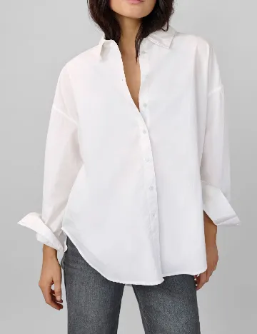 Camasa My Essential Wardrobe, alb Alb