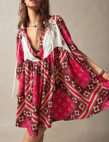 Rochie scurta SHEIN, roz