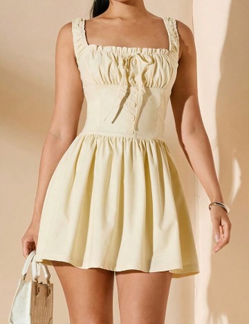Rochie scurta Dazy, galben