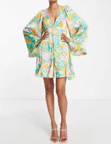 Rochie scurta ASOS, mix culori Mix culori