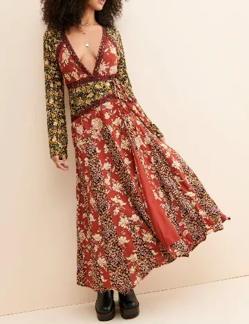 Rochie lunga Free People, mix culori Mix culori
