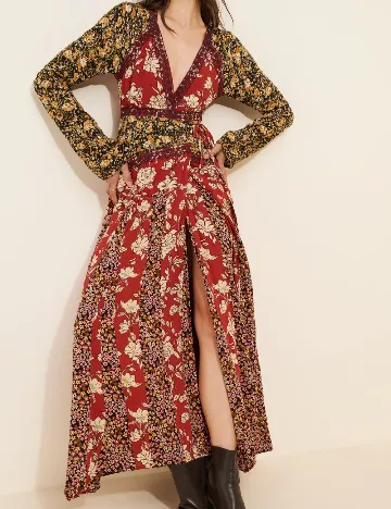 Rochie lunga Free People, mix culori Mix culori
