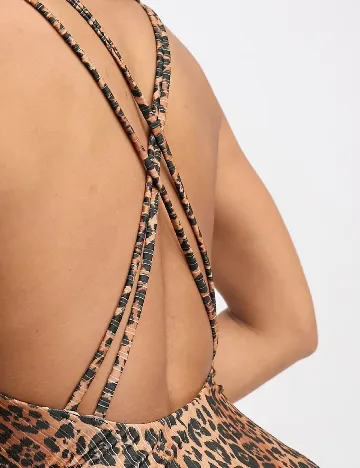 Costum de baie ASOS, animal print Animal print