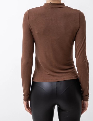 Bluza Pieces, maro