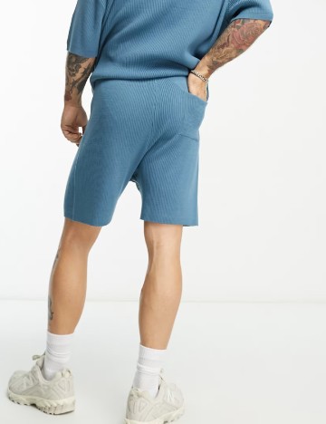 Pantaloni scurti ASOS, albastru