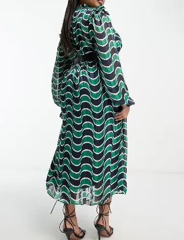 Rochie lunga River Island, verde Verde
