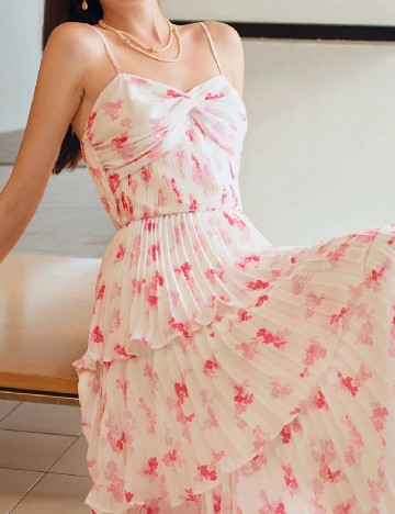 Rochie medie MOTF, alb