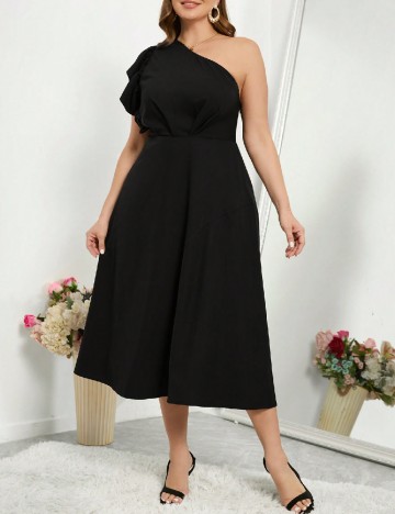 Rochie lunga SHEIN CURVE, negru
