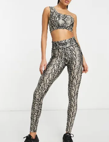 Bustiera Pink Soda, imprimeu sarpe Animal print