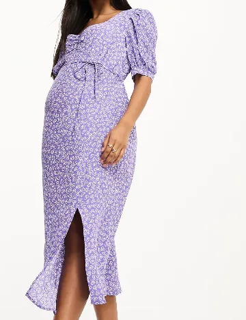 Rochie medie Nobody s child Maternity, mov Mov