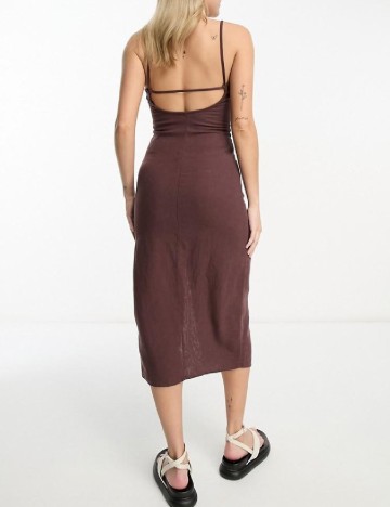 Rochie medie Pull&Bear, maro