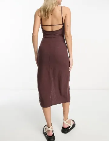 Rochie medie Pull&Bear, maro Maro