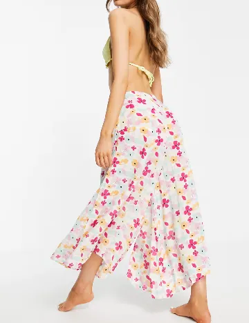 Pantaloni de plaja Vero Moda, floral print Floral print