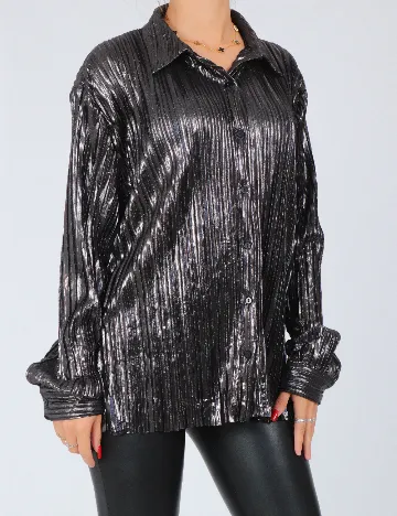 Camasa Oversize Pimkie, negru Negru