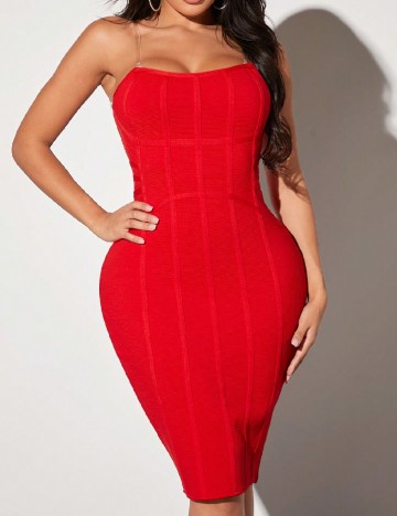 Rochie scurta SHEIN, rosu