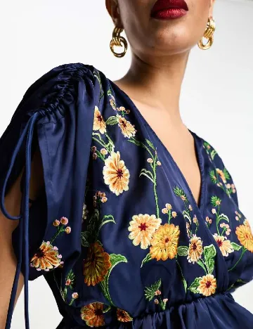 Rochie lunga ASOS, bleumarin inchis Albastru