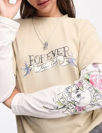 Bluza Tammy Girl, bej Crem