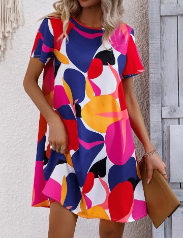 Rochie scurta SHEIN, mix culori