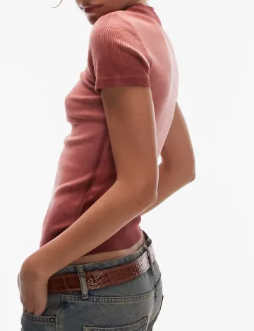 Tricou ASOS, roz pudra inchis Roz
