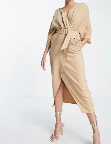 Rochie medie ASOS, crem Crem
