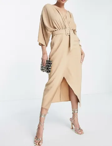 Rochie medie ASOS, crem Crem