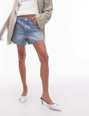 Pantaloni scurti Top Shop, albastru