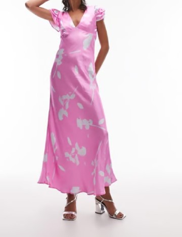 Rochie lunga Top Shop, roz
