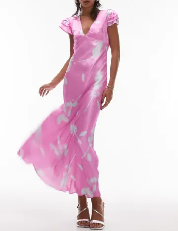 Rochie lunga Top Shop, roz Roz