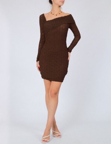 Rochie scurta NAANAA, maro