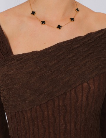Rochie scurta NAANAA, maro