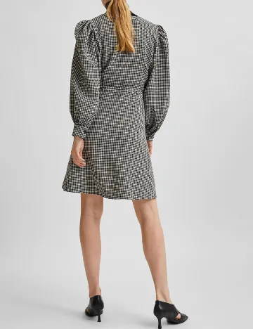 Rochie medie Selected Femme, negru/alb Negru