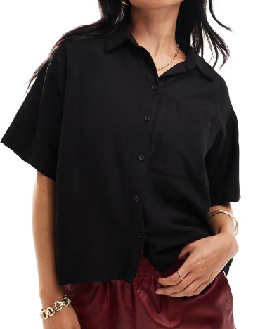 Camasa Pieces, negru