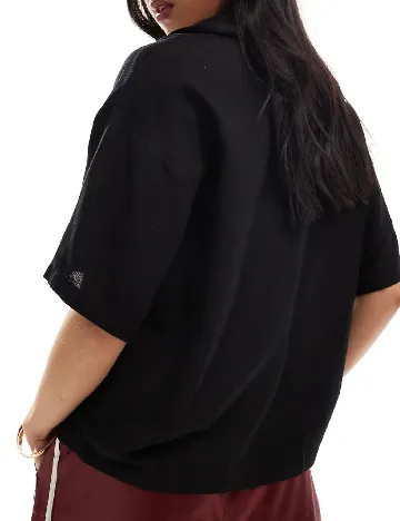 Camasa Pieces, negru Negru